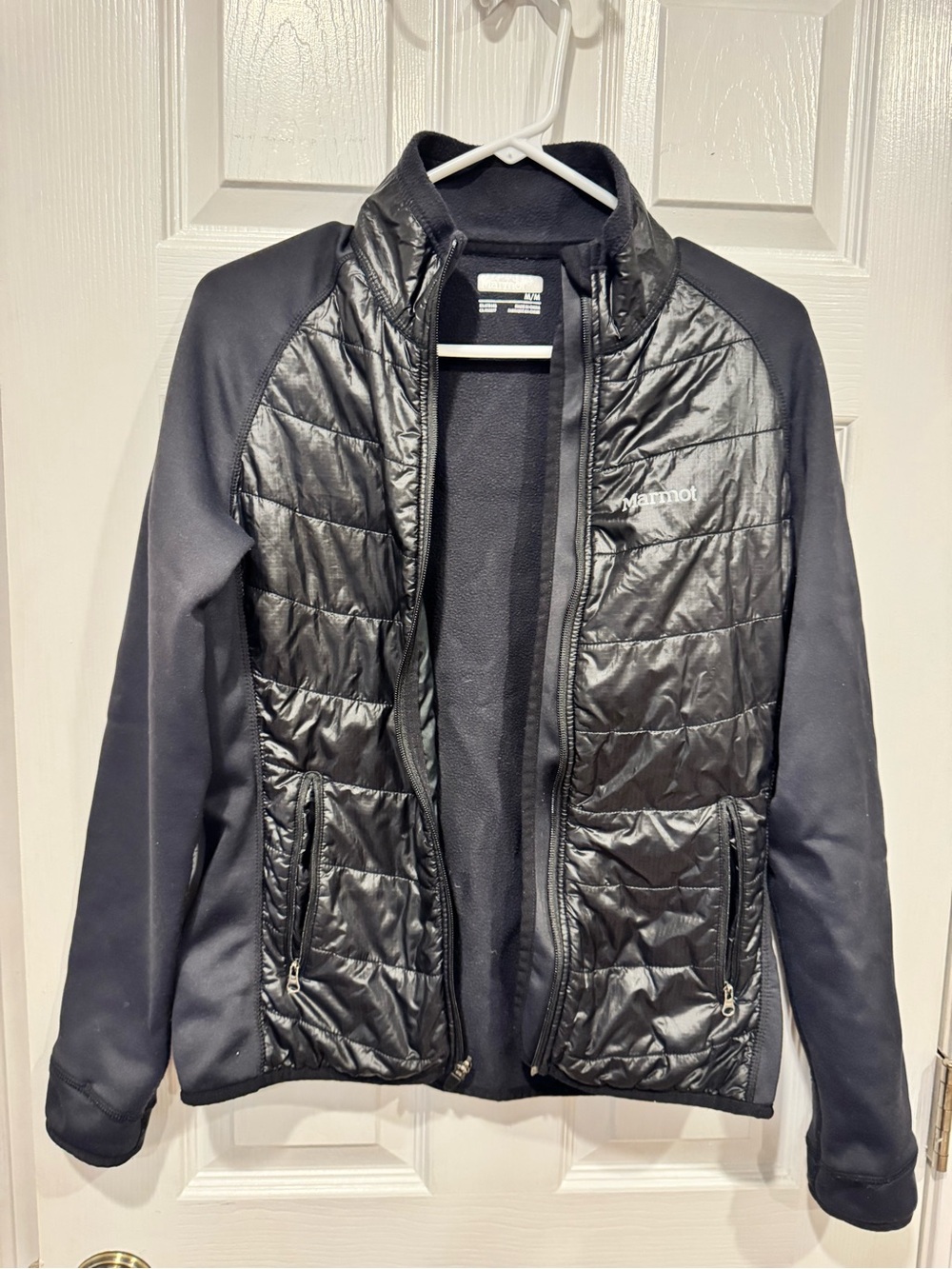Marmot Black Quilted Hybrid Performance Jacket